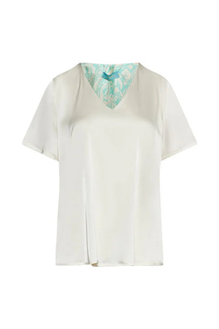 BLUSA UNITA CON DETTAGLIO FANTASIA